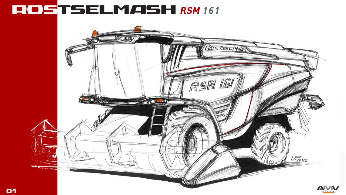 AMV Design Rostselmash rsm 161 Concept Design
