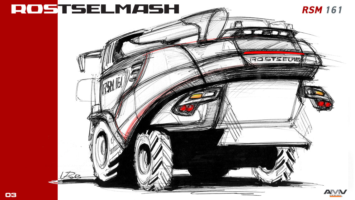 AMV Design Rostselmash rsm 161 Concept Design