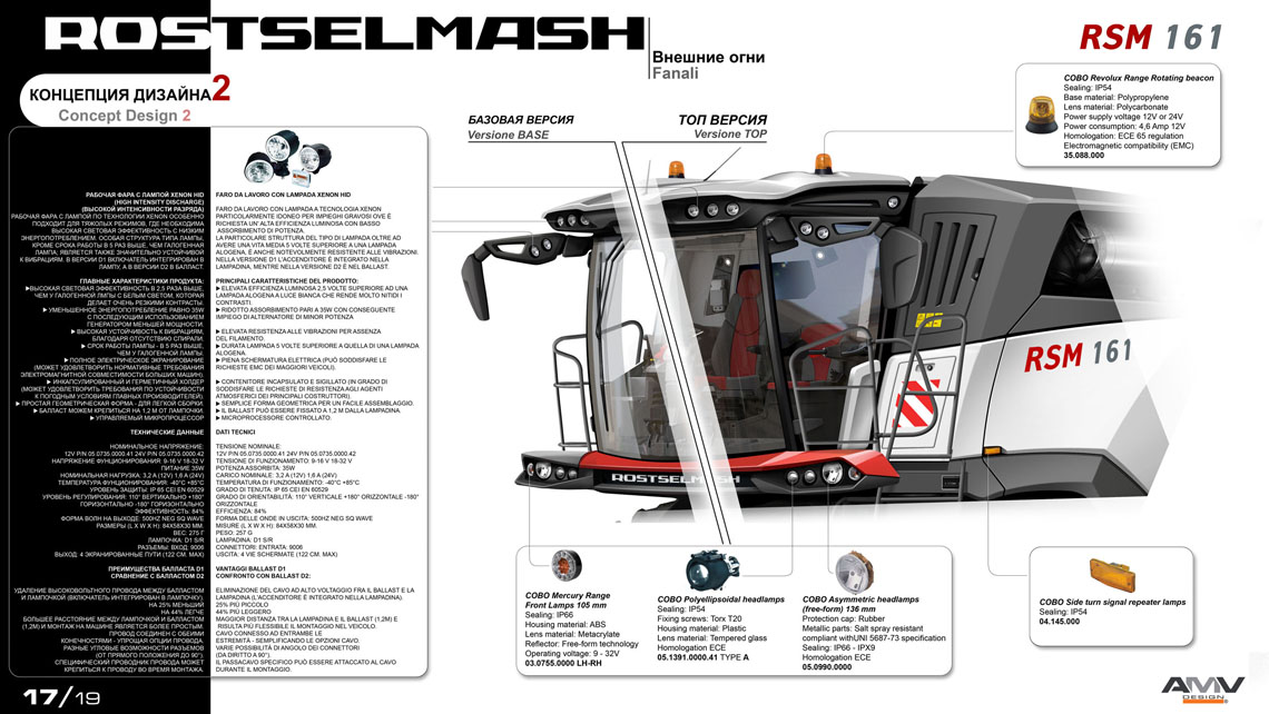 AMV Design Rostselmash rsm 161 Concept Design