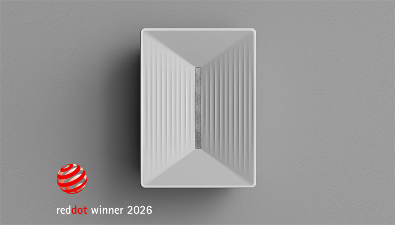AMV Design - Helty wins RedDot 2026 award - FlowPlus ventilation system