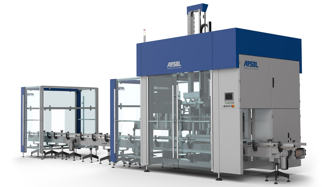 AMV Design APSOL Macchina per imballaggio Confezionatrice TL-2 incartonatrice