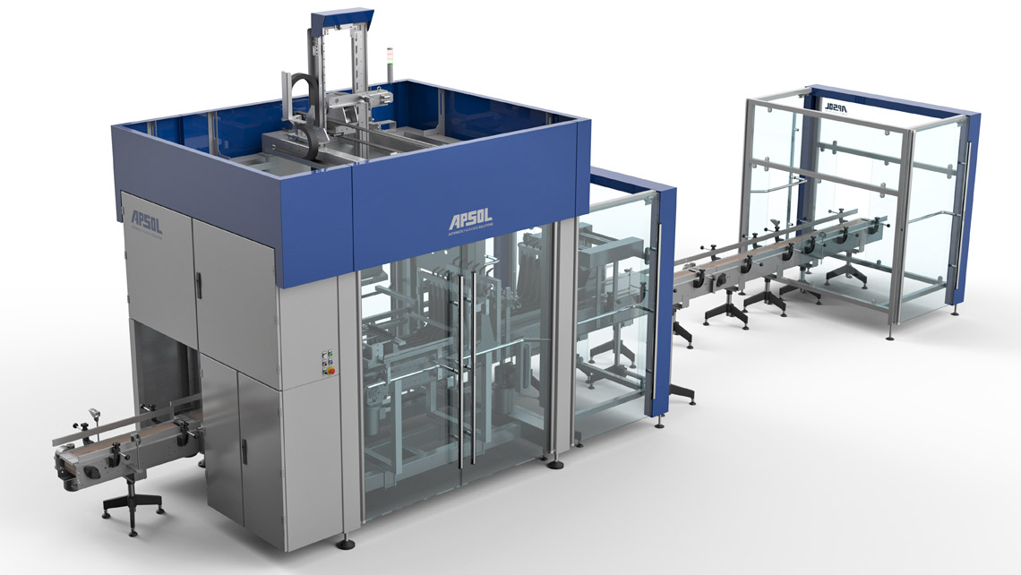 AMV Design APSOL Macchina per imballaggio Confezionatrice TL-2 incartonatrice