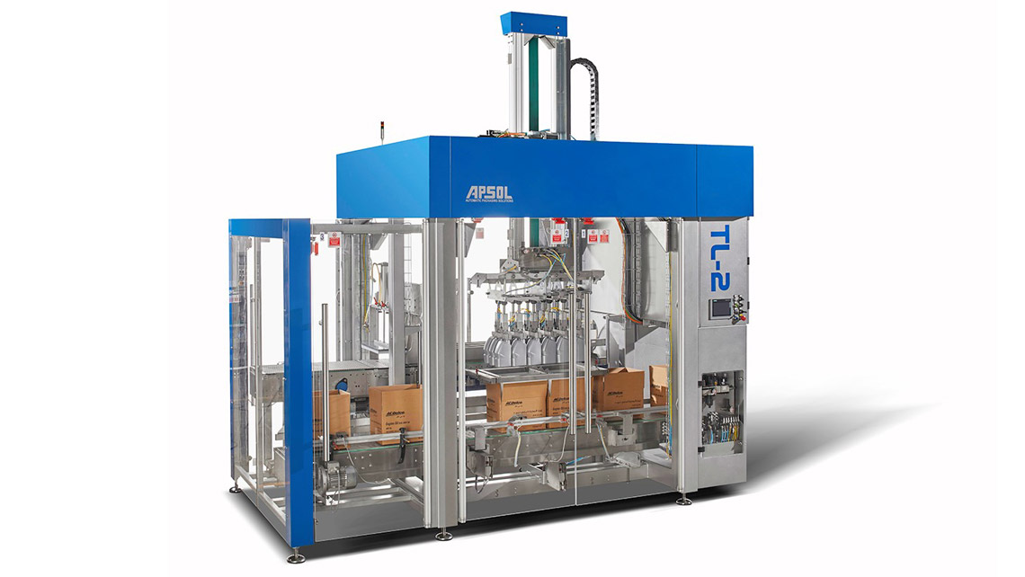 AMV Design APSOL Macchina per imballaggio Confezionatrice TL-2 incartonatrice
