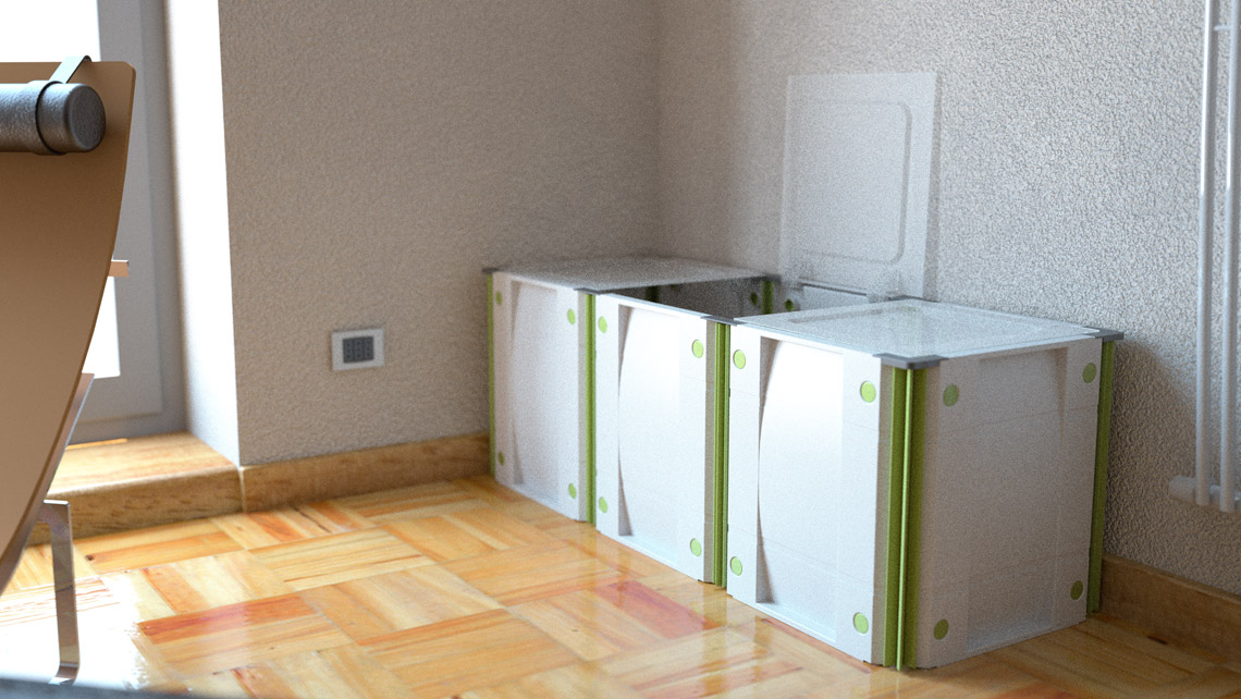 AMV Design ABM Italia Contenitori modulari organizer organizza spazio