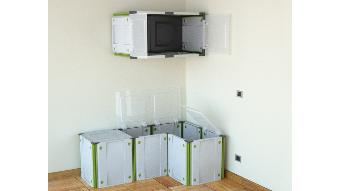 AMV Design ABM Italia Contenitori modulari organizer organizza spazio
