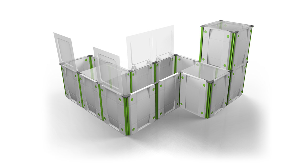 AMV Design ABM Italia Contenitori modulari organizer organizza spazio