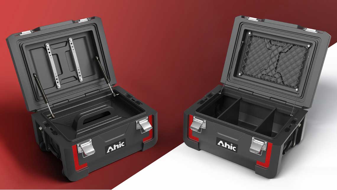 AHIC - TH series , serie TH, Cassette degli attrezzi, cassetta porta attrezzi,Toolbox, cassetta porta utensili, cassetta attrezzi, cassetta portatile, cassetta in plastica, plastic toolbox, TH50, TH90, TH110, TH175
cargo case, AMV Design