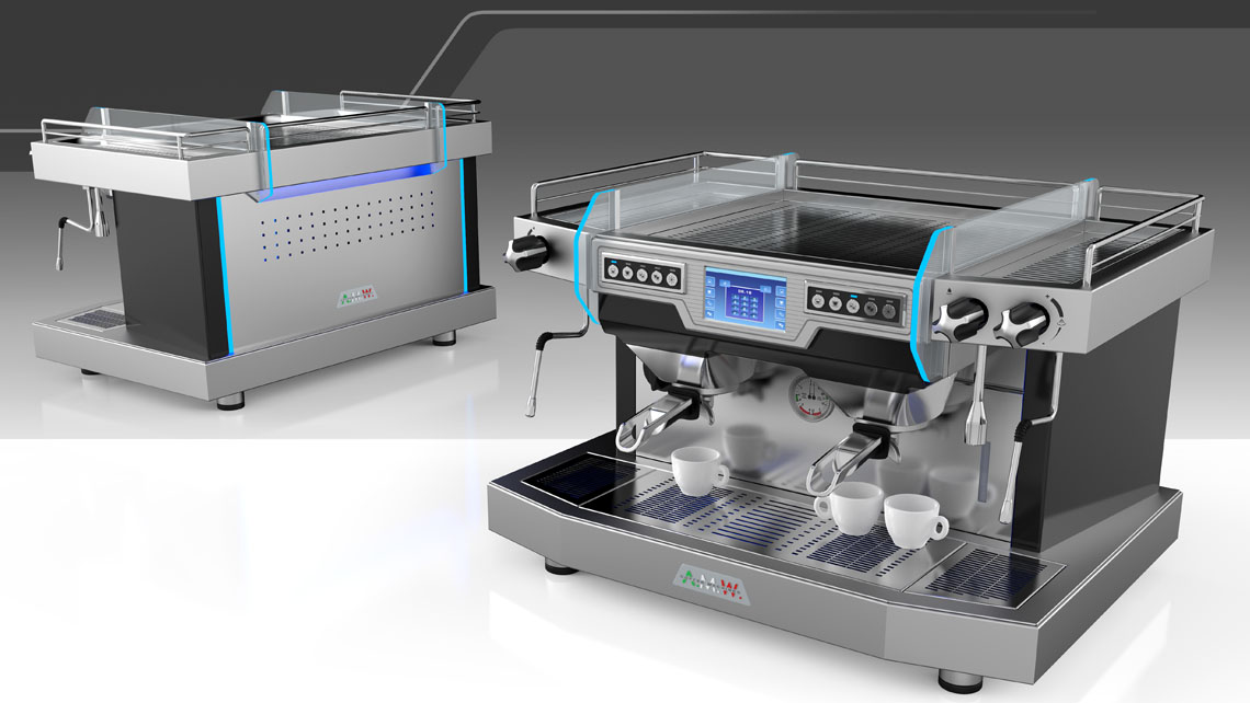 AMV Design Gruppo Argentin AMW Master T22 Top coffee machine horeca vending