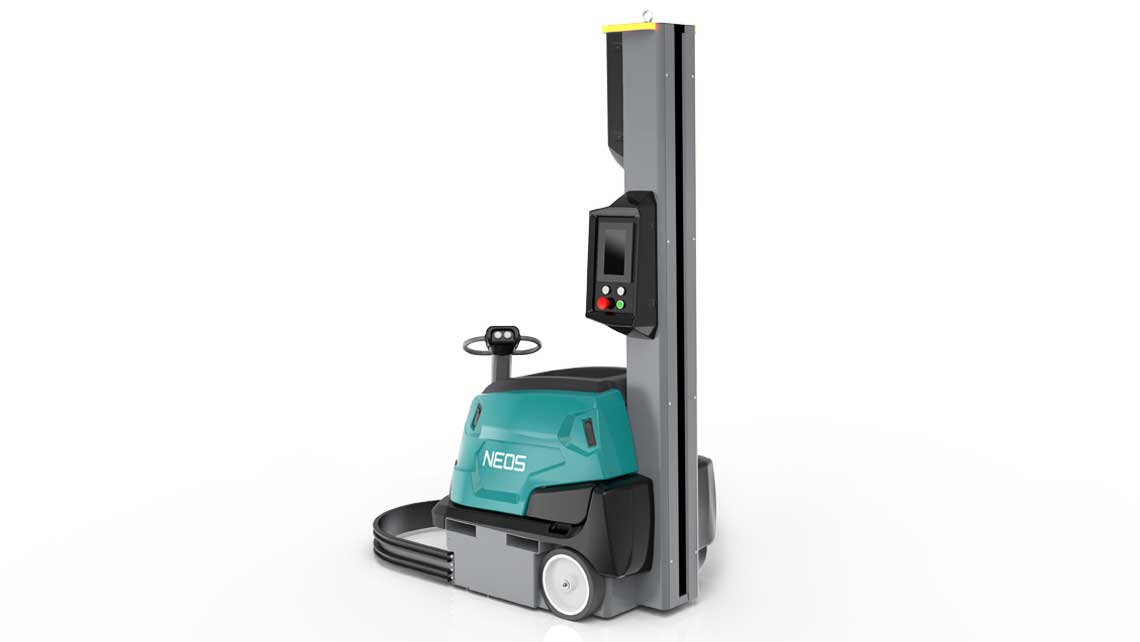 atlanta stretch robot NEOS avvolgitore semovente semi-automatico, macchina per imballi pallet, macchina avvolgitrice, imballatrice,avvolgi pallet, Atlanta Stretch Robot NEOS semi-automatic self-propelled wrapper, pallet wrapping machine, wrapping machine, baler, pallet wrapper, avvolgitore semovente a colonna, Semi Automatic Stretch Wrap Machine with mast