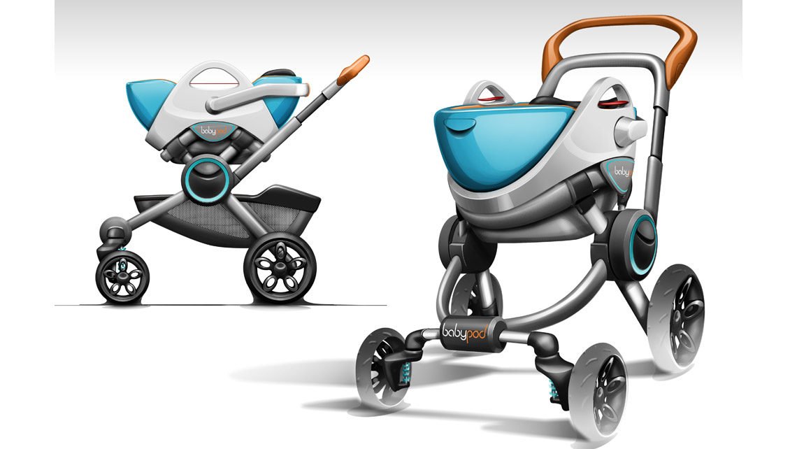 AMV Design Trio 3 in 1 ovetto passeggino seggiolino auto trsportino concept  infanzia bambini neonati