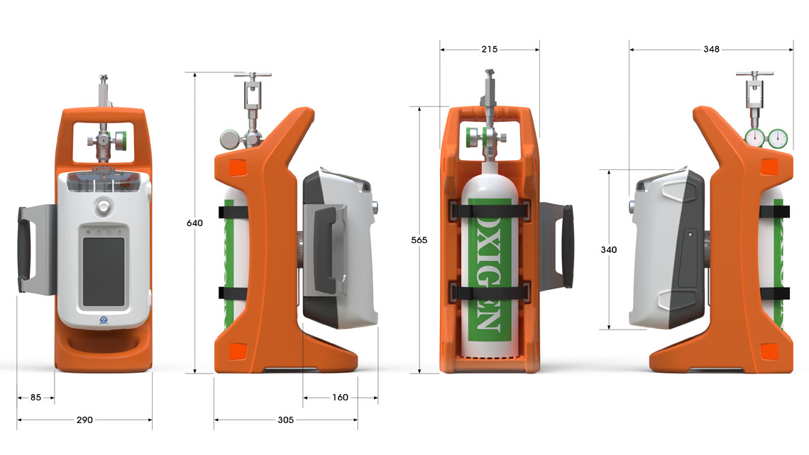 AMV Design Chenwei - CWH 2020 Ventilatore polmonare portatile ossigeno