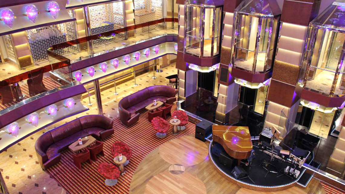 AMV Design - Costa Fascinosa Atrium - cruise ship interior design
