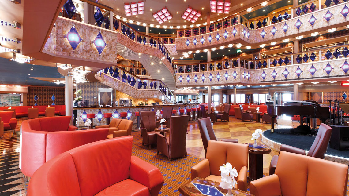 AMV Design - Costa Favolosa Atrium - cruise ship interior design