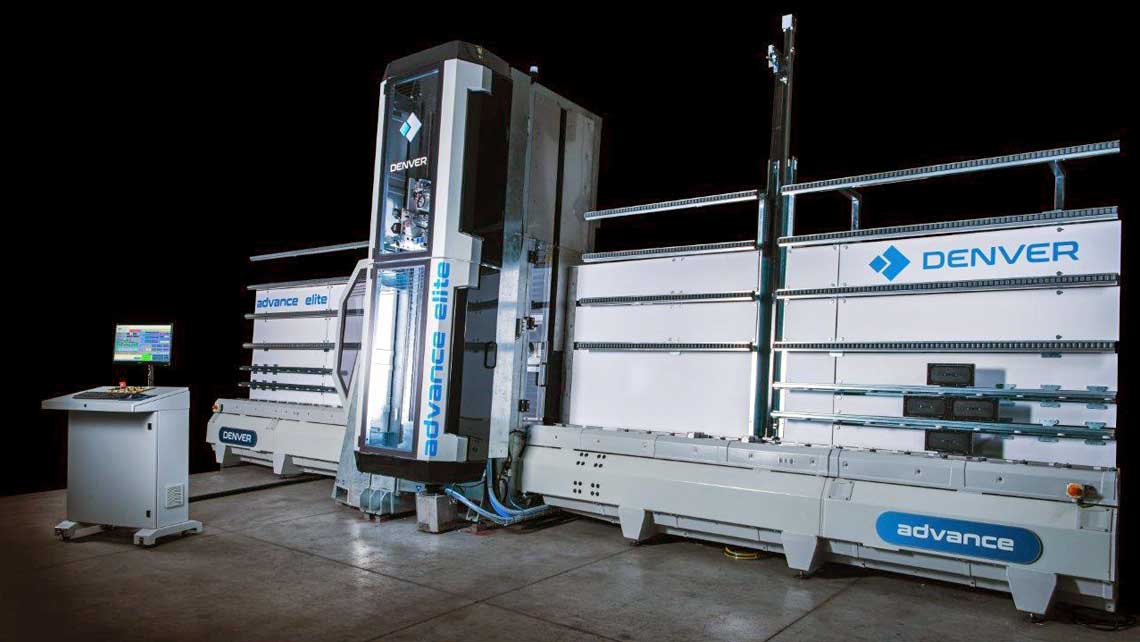 Centro di lavoro verticale a controllo numerico, lavorazione vetro,
 CNC monoblocco, Denver spa, denver usa, Advance Series LAB -ELITE 526 633, glass working, CNC vertical working center, CNC per lavorazione del vetro, LAB / ELITE / 526 / 633