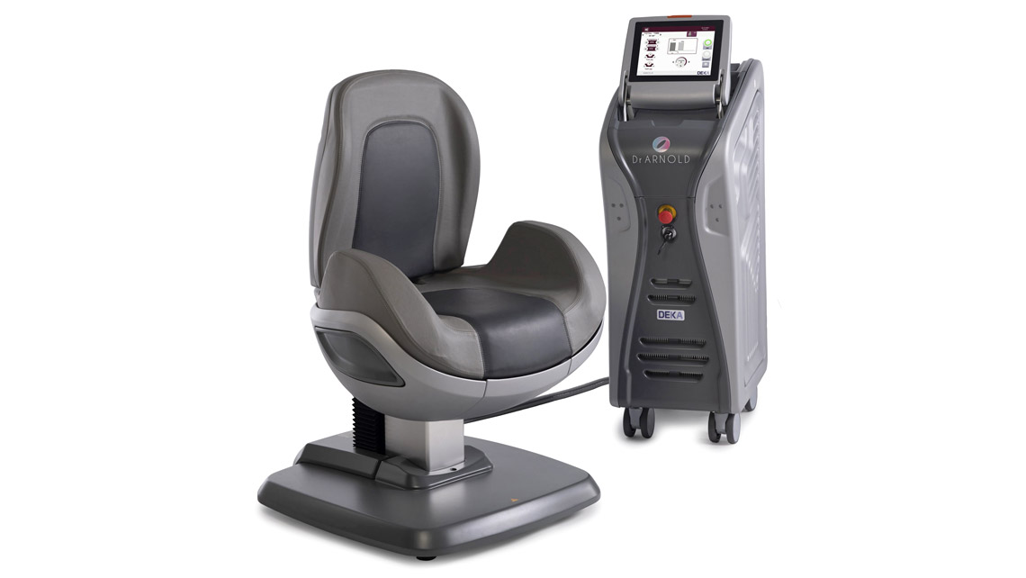 AMV Design, DEKA laser, ELEN, EL.EN, Dr. Arnold therapeutical chair,seduta terapeutica, incontinenza, urinary incontinence, problemi femminili, Lounge chair terapeutica, TOP Flat Magnetic Stimulation