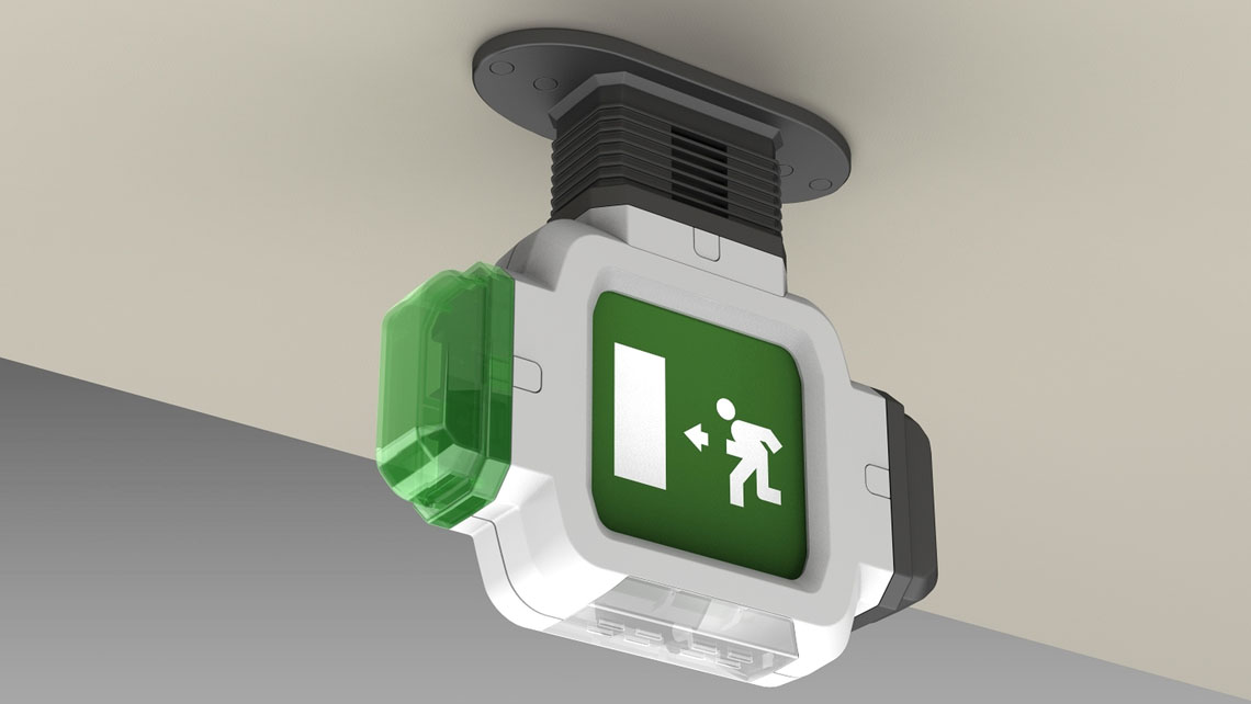 AMV Design  Elmo  el.mo Fire detection detectors Optical and acoustic fire alarm devices