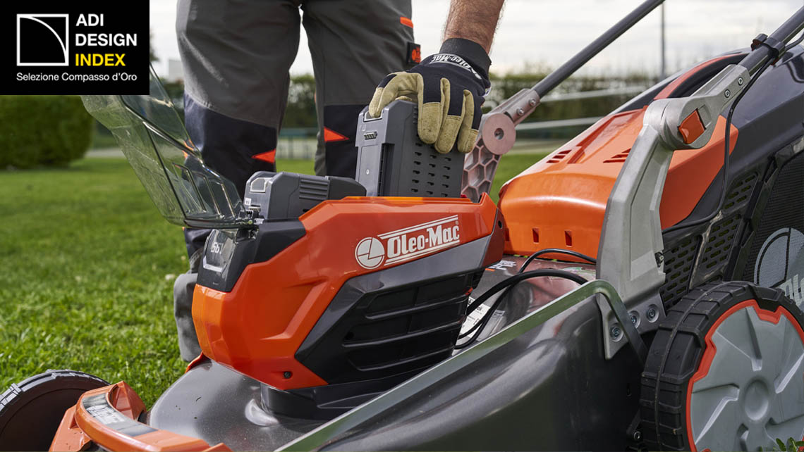 AMV Design, Emak, Oleo-Mac 56V, Gi553V, rasaerba   elettrico, rasaerba professionale, rasaerba a batteria, electric lawnmower, professional lawnmower