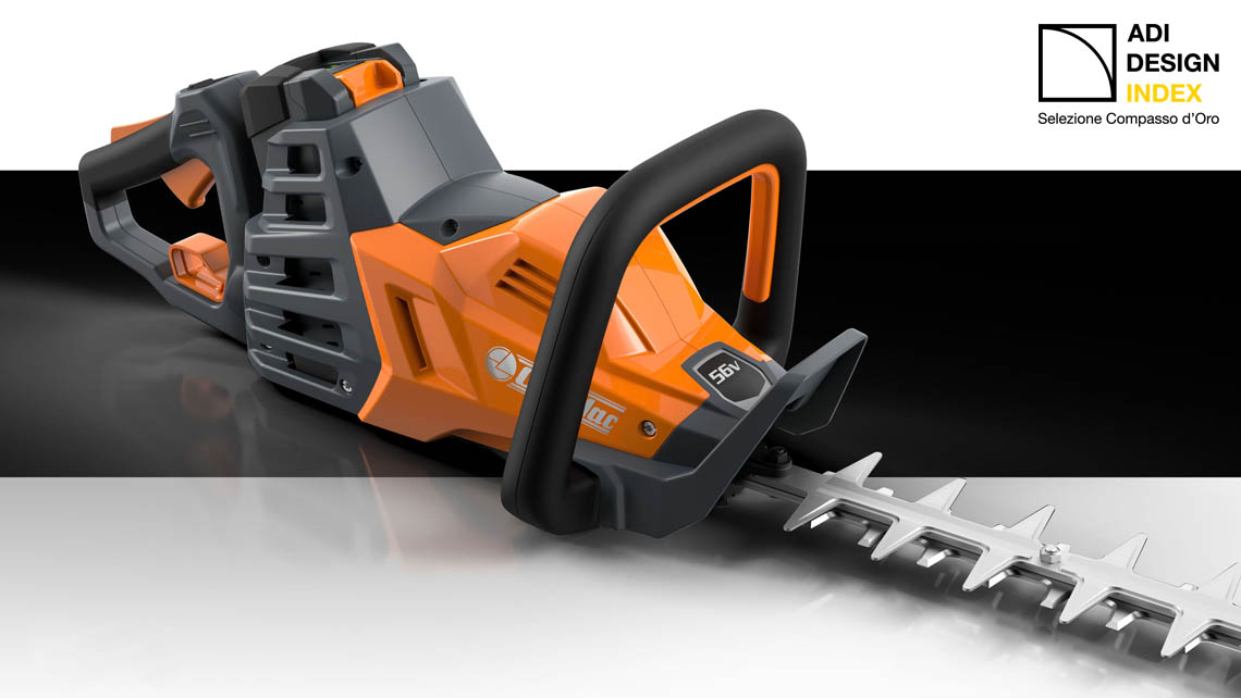 AMV Design - oleo-mac  Tagliasiepi 56V Li-ion Series emak, HCi560, tagliasiepi elettrico professionale, professional electric hedge trimmer, tagliasiepi a batteria