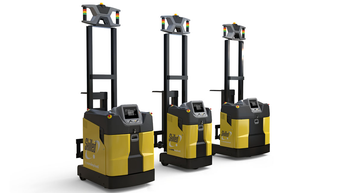 AMV Design Empilhadeira com guia laser AGV Skilled 800 Euroimpianti