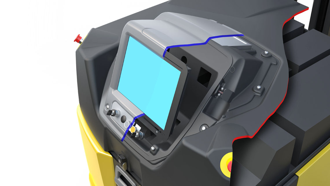 AMV Design Empilhadeira com guia laser AGV Skilled 800 Euroimpianti
