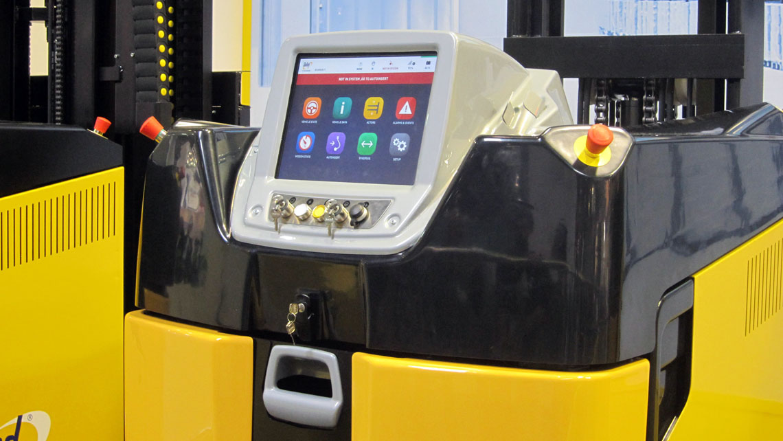 AMV Design Empilhadeira com guia laser AGV Skilled 800 Euroimpianti