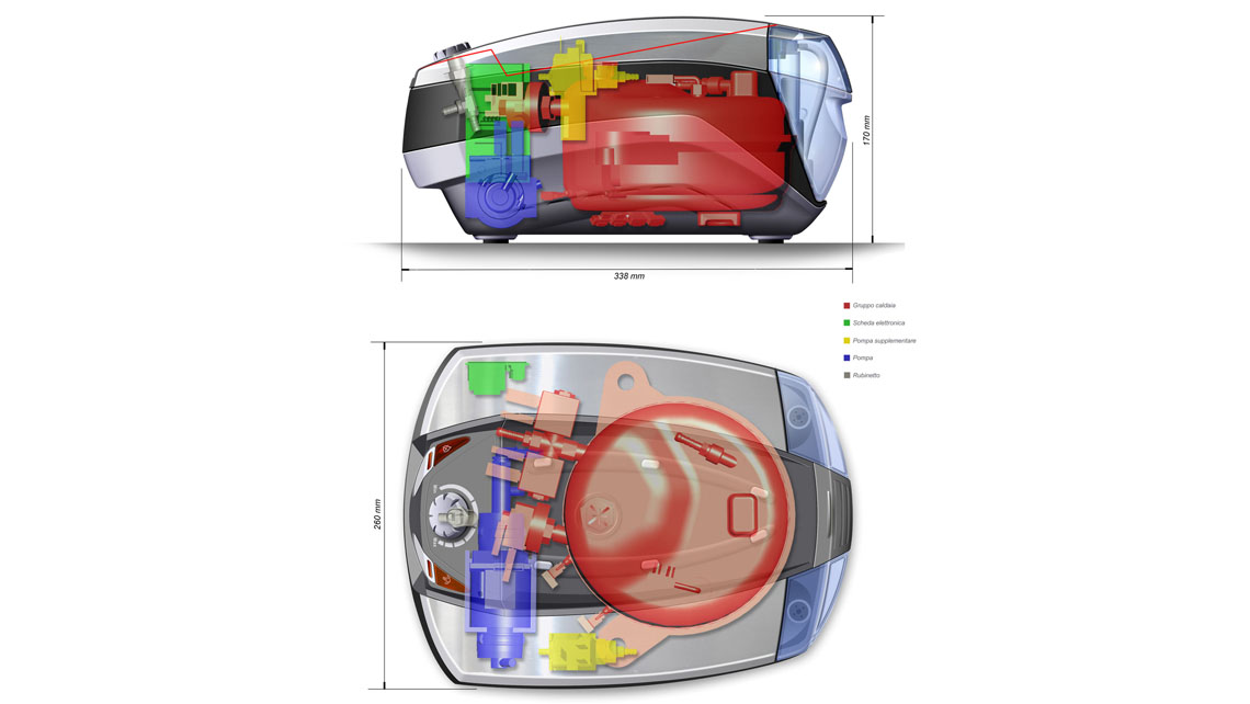 AMV Design Eurostar Ferro da stiro con caldaia sistema stirante