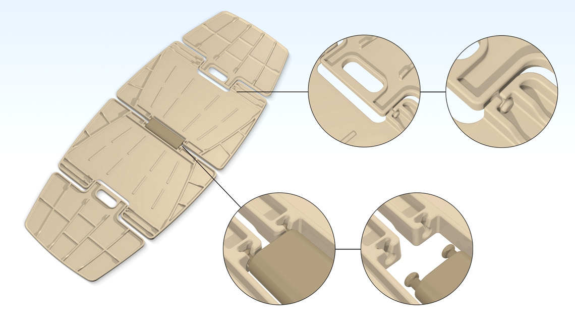 AMV Design finproject XL EXTRALIGHT tappetino da spiaggia