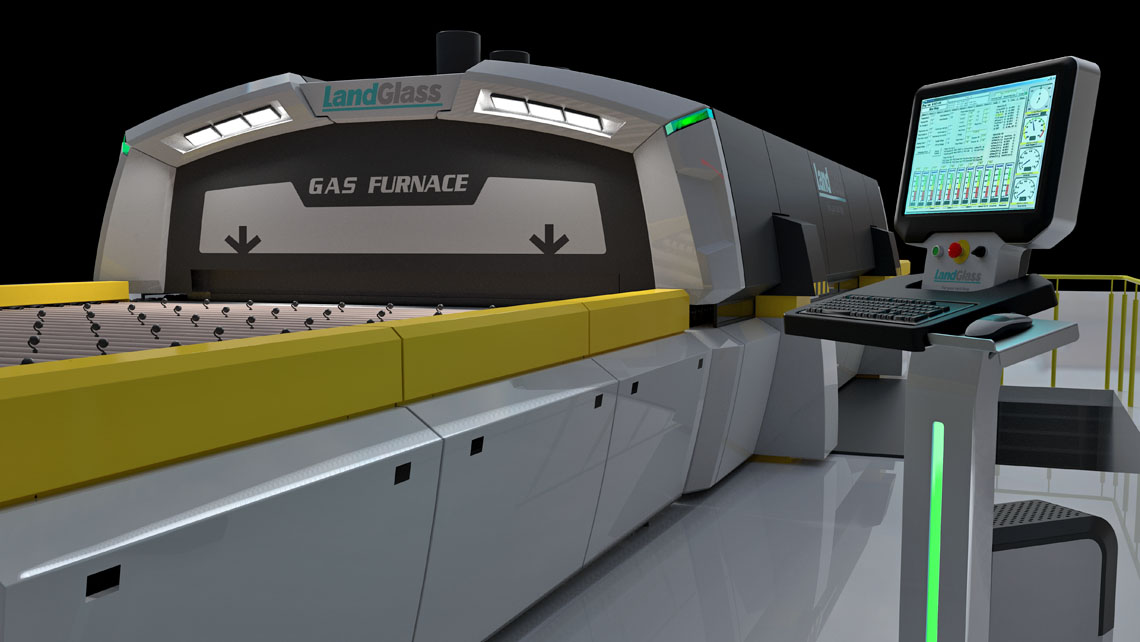 Landglass Cyclone Flat Glass Tempering Furnace