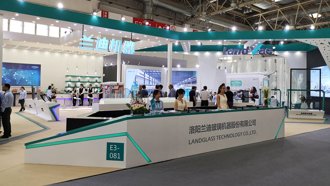 AMV Design stand espositivo Landglass Chinaglass 2019 booth Landglass Chinaglass 2019 exposition stand Beijing Pekin fair