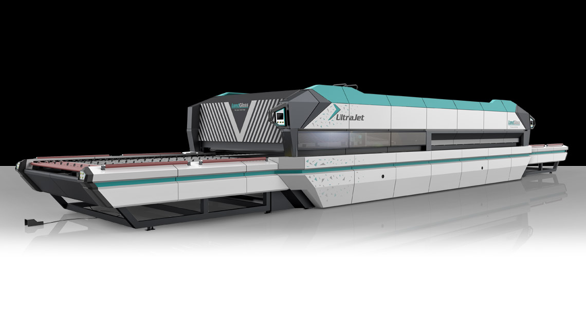 Landglass Cyclone Forno per la tempera del vetro piano e piegato flat bent Ultrajet AMV Design