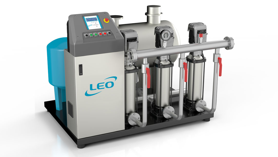 AMV Design Leo gruop pompa per fornitura di acqua con 3 pompe verticali
