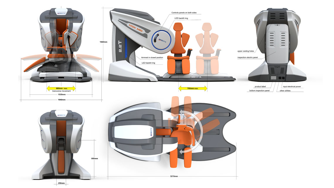AMV Design Magspin MSK MRI  Macchina per Risonanza Magnetica