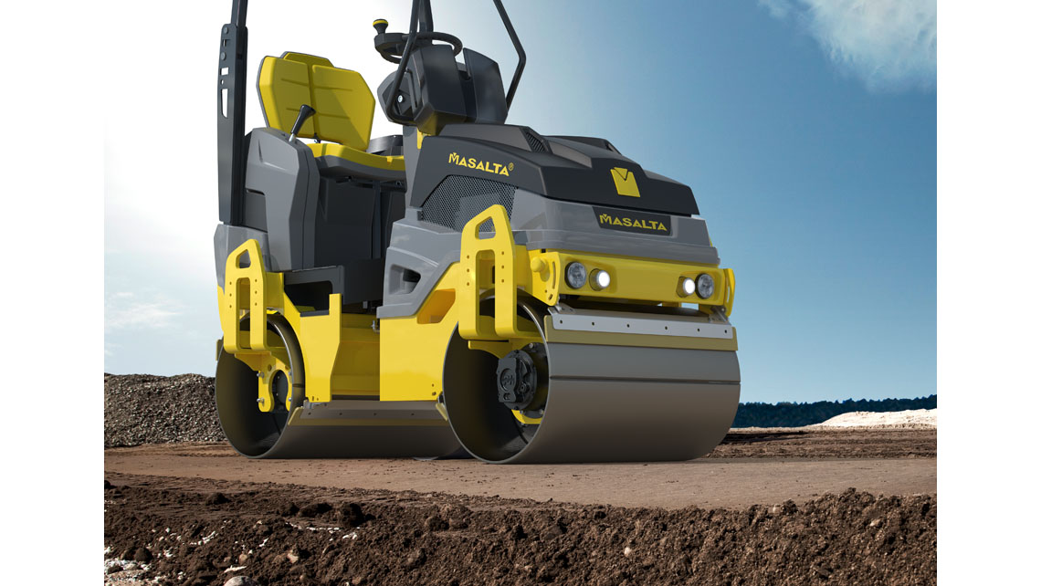 AMV Design  Masalta rullo compattatore schiacciasassi rullo compressore masterpac