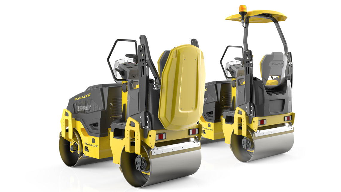 AMV Design  Masalta rullo compattatore schiacciasassi rullo compressore masterpac