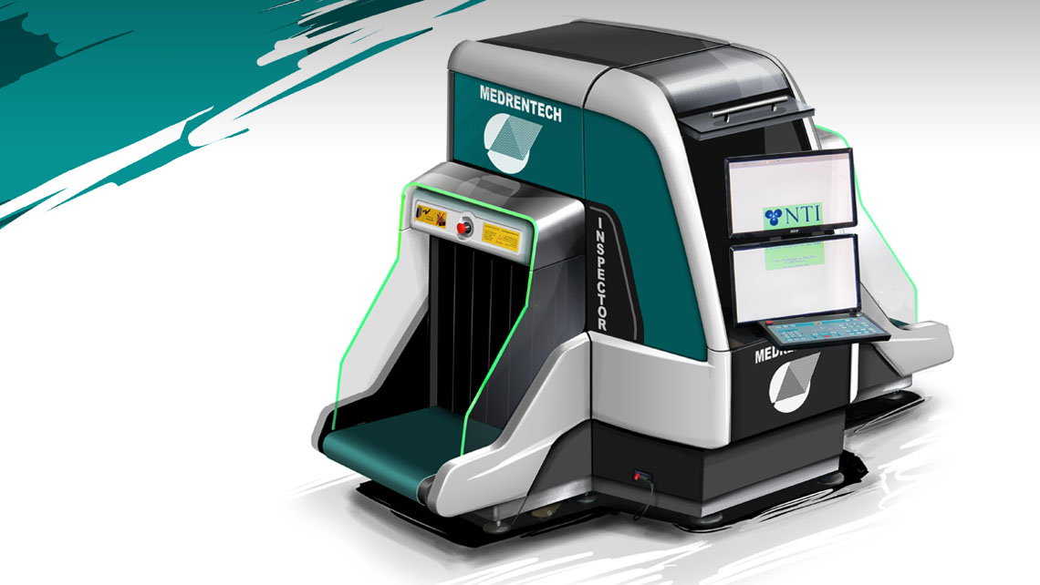 AMV Design Medrentech - Inspector 55/65ZX  Apparecchio di controllo a raggi X per bagagli