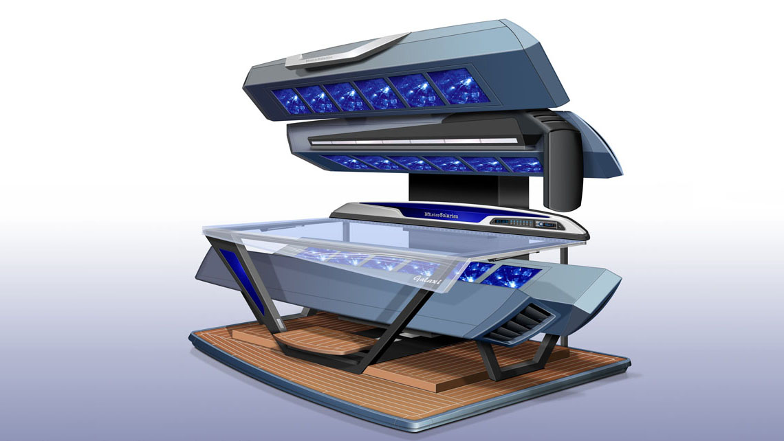 AMV Design - MÜSTER and DIKSON-  Lettino abbronzante ad alta pressione Solarium 