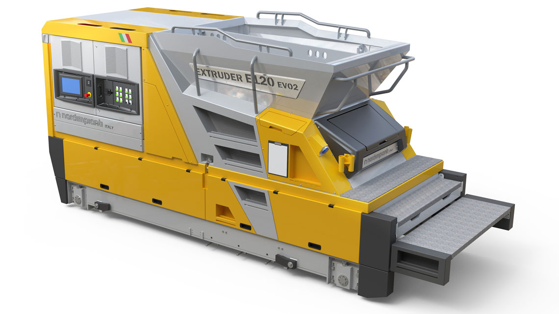 EVO2 Nordimpianti concrete extruder Estrusore di lastre alveolari