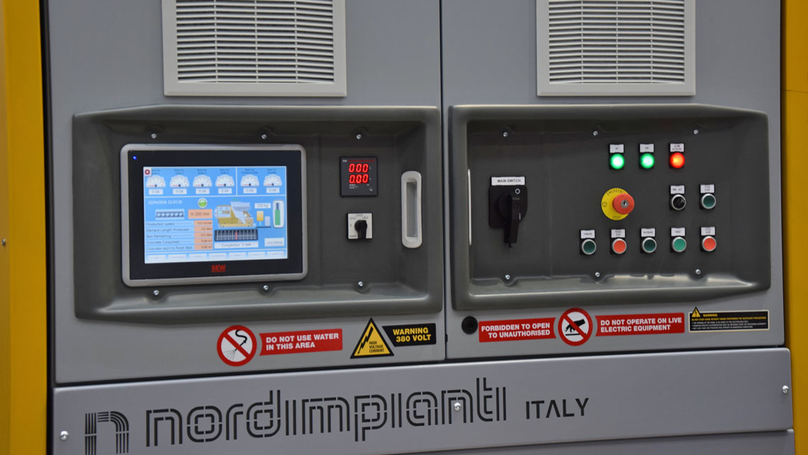 EVO2 Nordimpianti concrete extruder Estrusore di lastre alveolari