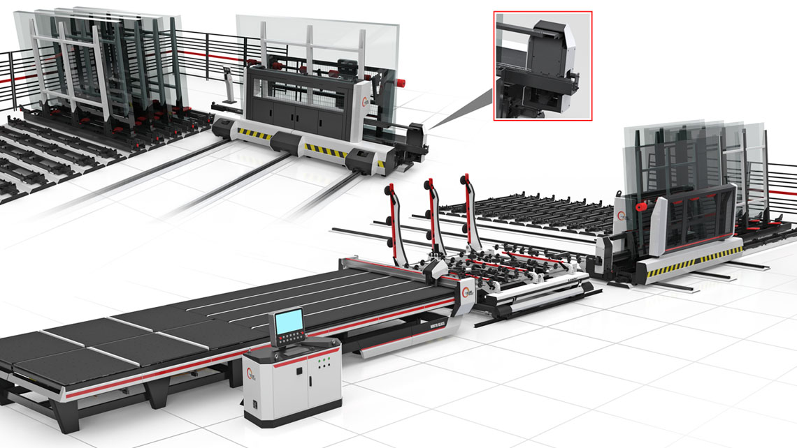 Northglass Moving Racks System glass automation system