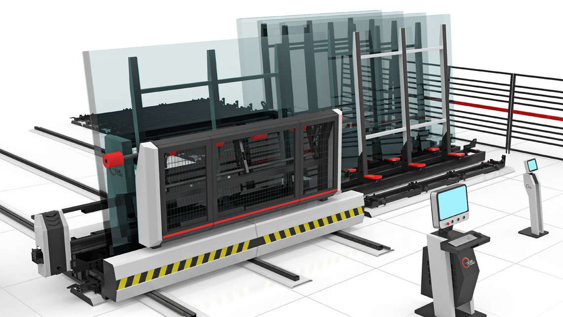 Northglass Moving Racks System glass automation system