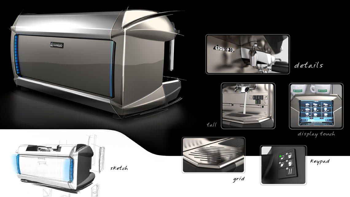 AMV Design  Rancilio Classe 10 Coffee machine horeca vending