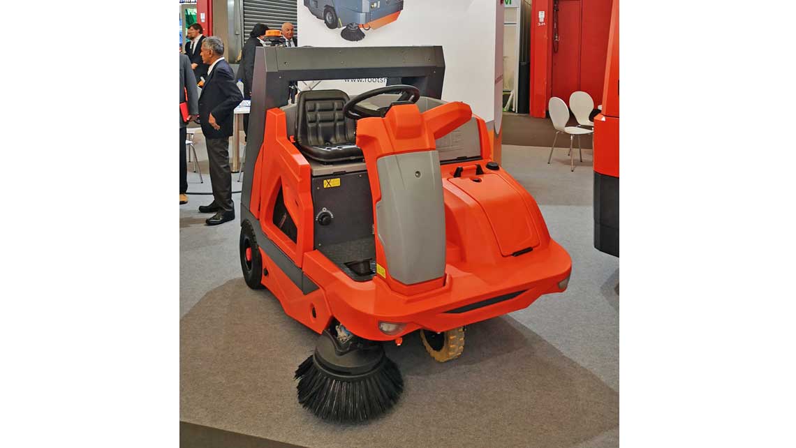 AMV Design - ROOTS MULTICLEAN LTD, sweeping machine, ride-on, ride on sweeper, RB 120 sweeper, Roots Sweep, industrial cleaning, industrial cleaning machine
