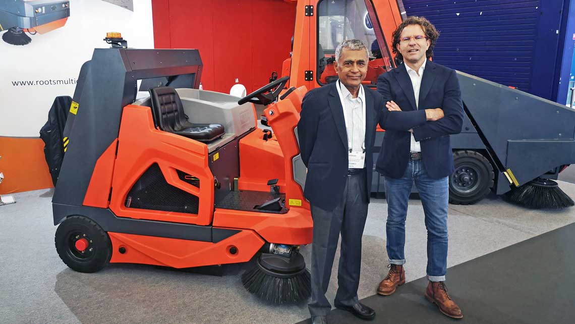 AMV Design - ROOTS MULTICLEAN LTD, sweeping machine, ride-on, ride on sweeper, RB 120 sweeper, Roots Sweep, industrial cleaning, industrial cleaning machine