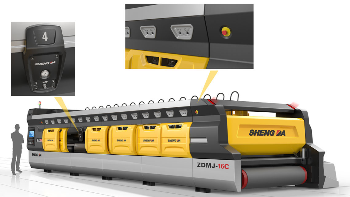 Sheng da zdmj-16c Lucidatrice per lastre di marmo polishing machine for slab
