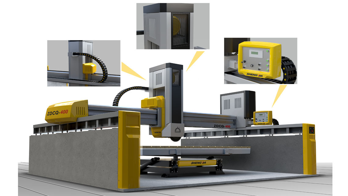 Sheng da zdcq-400   Tagliatrice a ponte per marmo  auomatic bridge stone cutting machine