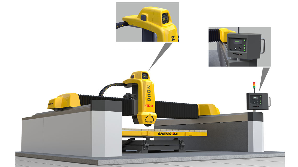 Sheng da zdcq-400   Tagliatrice a ponte per marmo  auomatic bridge stone cutting machine