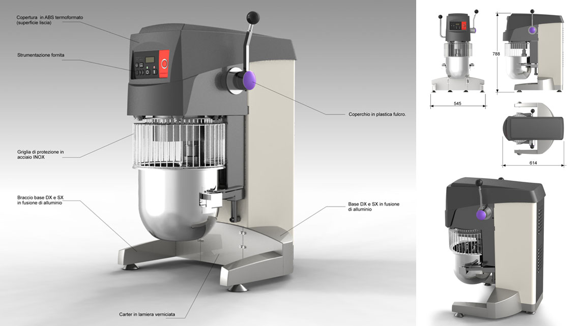 SIGMA impastatrice planetaria serie chef
Impastatrici planetarie a variazione elettronica