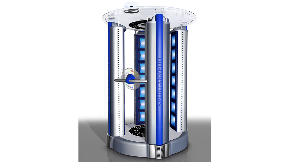 AMV Design - Sportarredo -  Solarium verticale doccia abbronzante