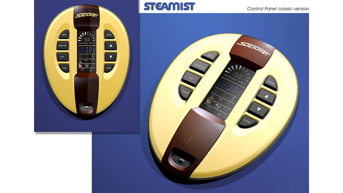 AMV Design, Steamist,steam shower Controls, control panel
