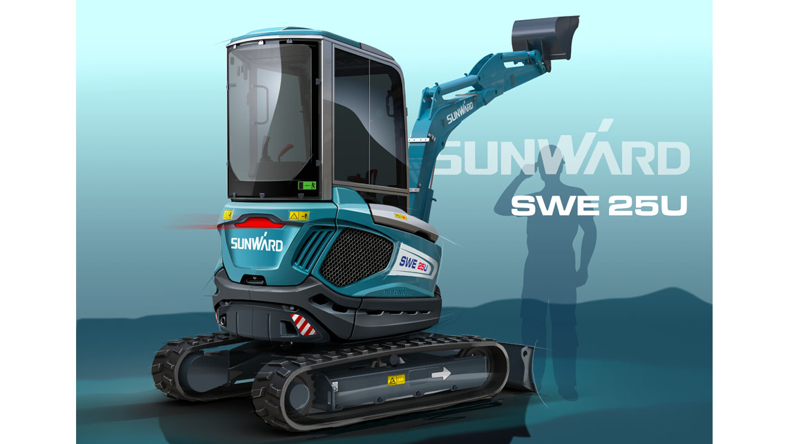 AMV Design  sunward Mini escavatore swe 25 u swe25u cingolato